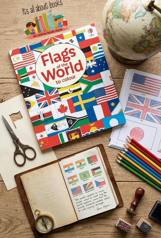 USBORNE FLAGS OF THE WORLD TO COLOUR
