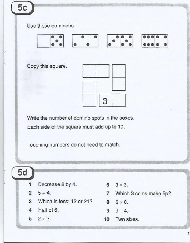 CAMBRIDGE MENTAL MATHS 1