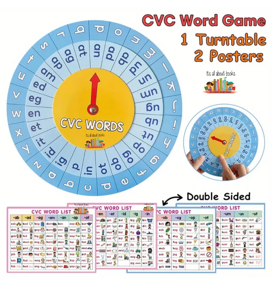 CVC Words Learning Kit (Fun and Interactive Word Builder)