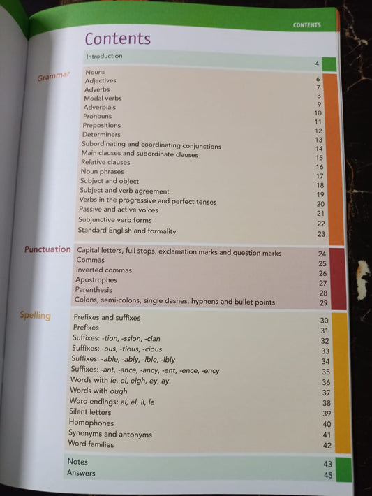 GRAMMAR, SPELLING AND PUNCTUATION
