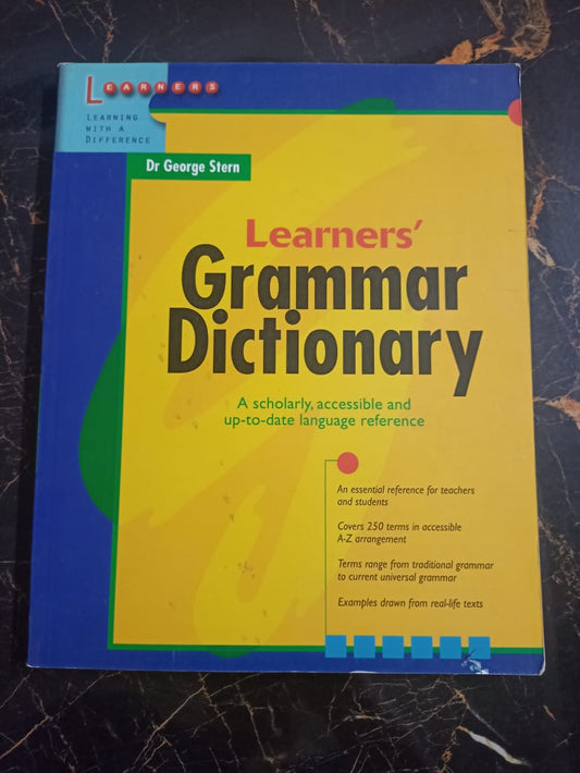 LEARNER'S GRAMMAR DICTIONARY