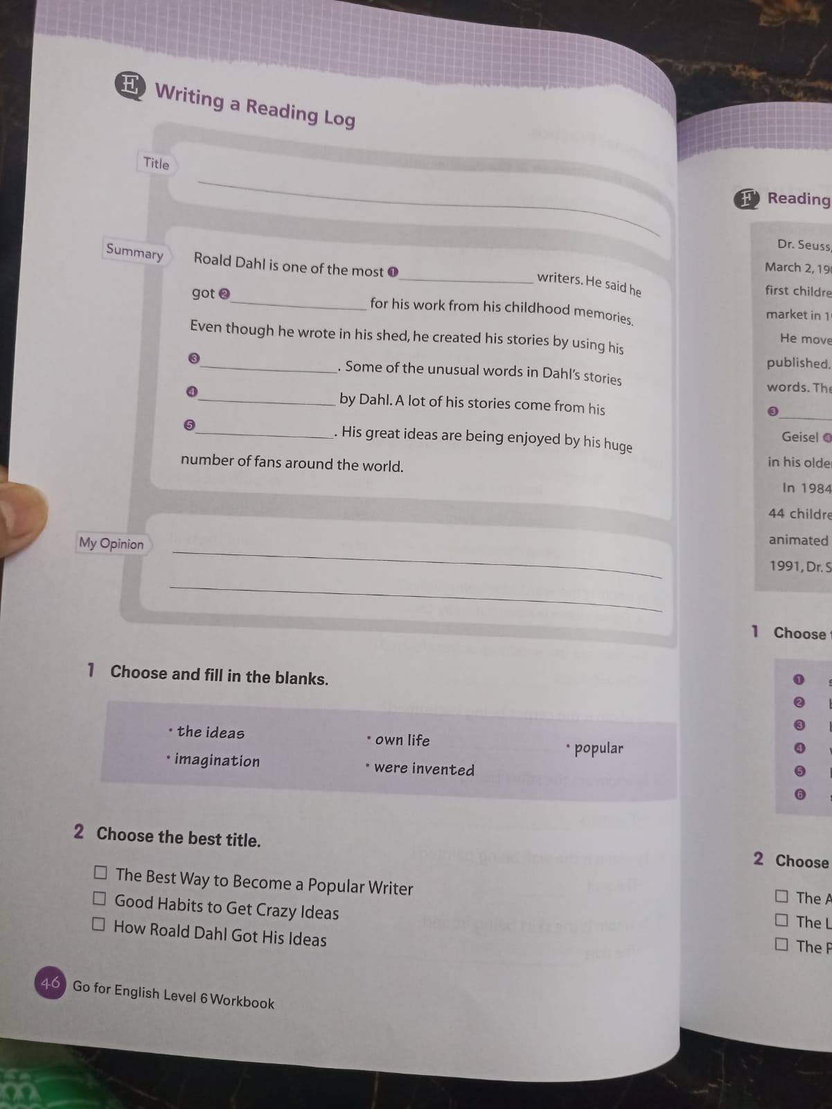 Go For English – Book 6 & Workbook 6