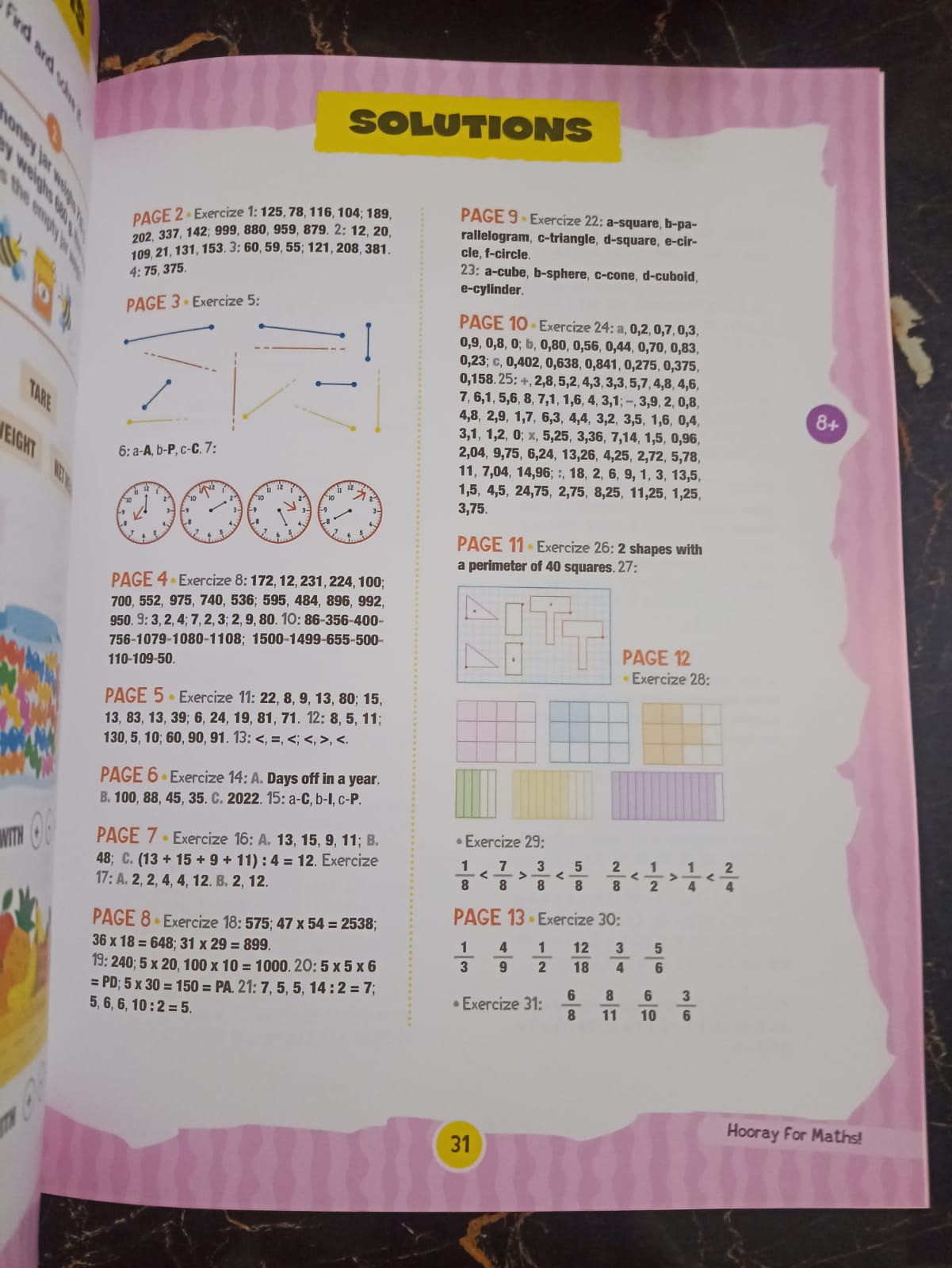 HOORAY FOR MATHS 8 YEARS