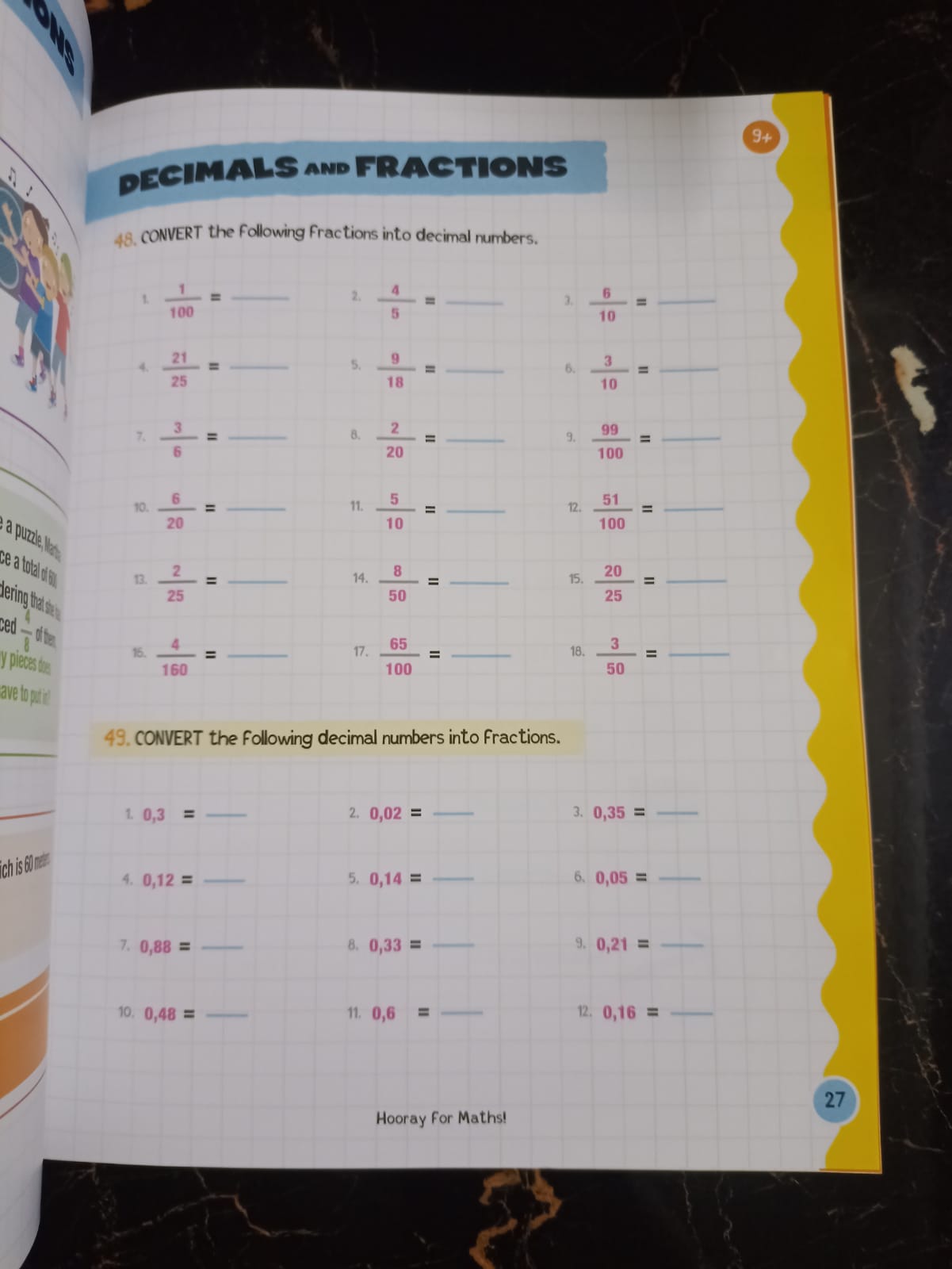 HOORAY FOR MATHS 9 YEARS