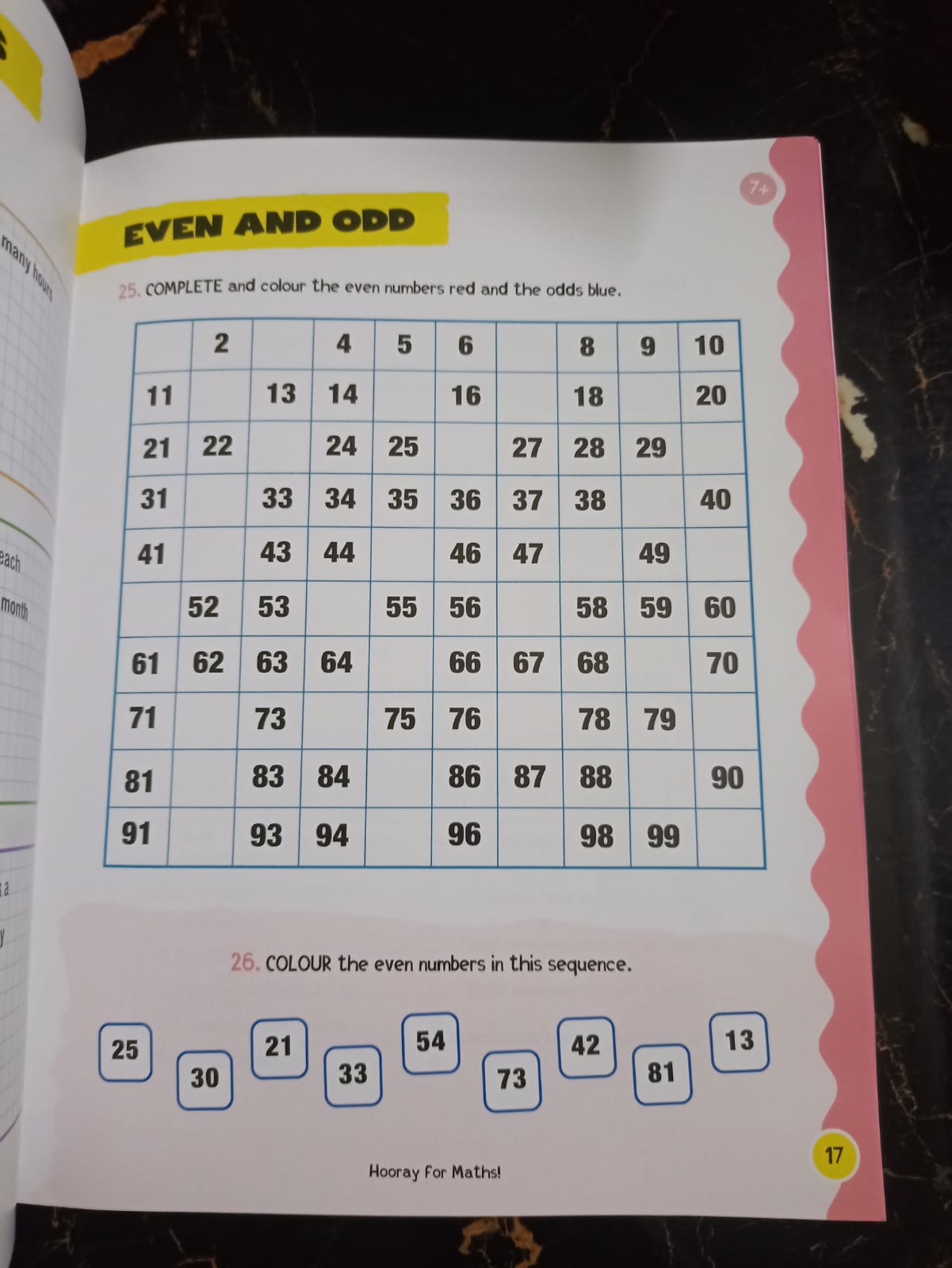 HOORAY FOR MATHS 7 YEARS