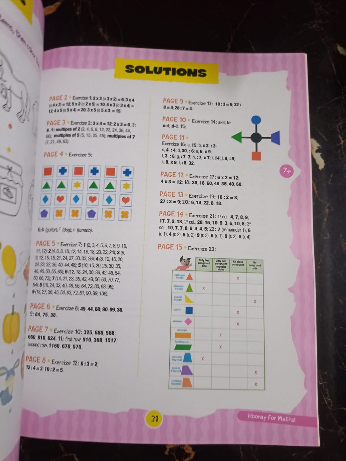 HOORAY FOR MATHS 7 YEARS