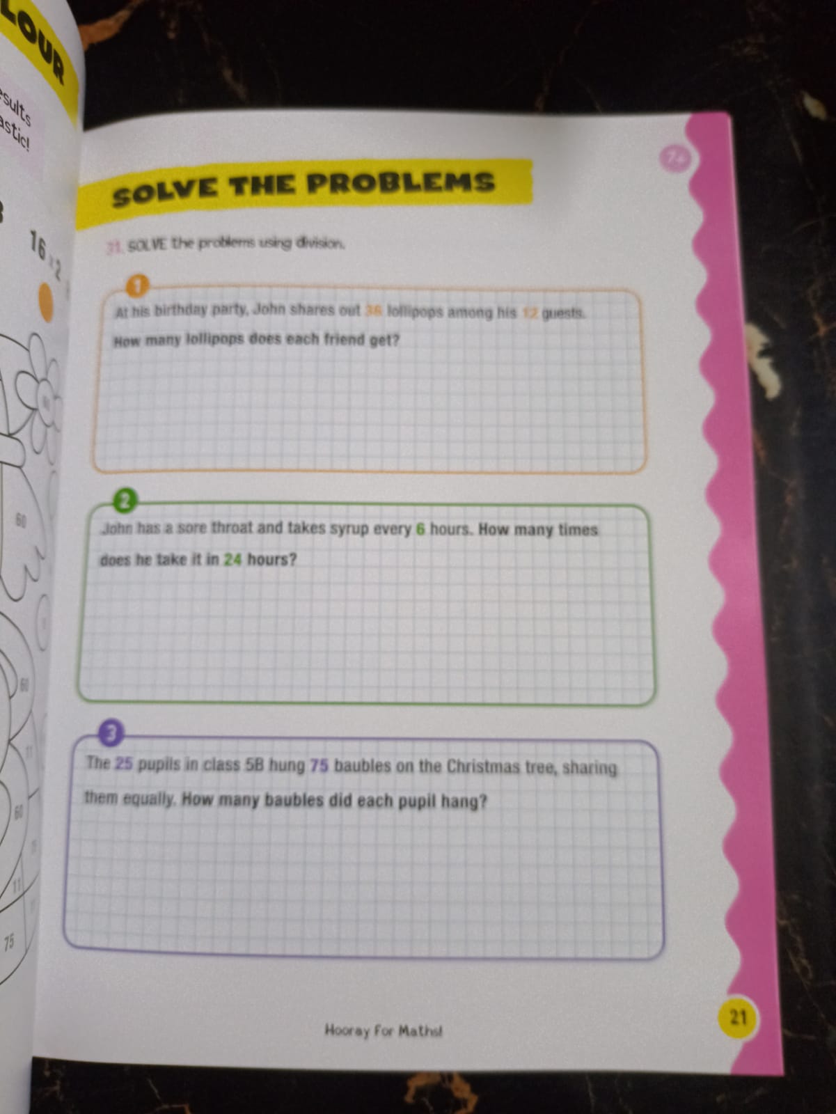 HOORAY FOR MATHS 7 YEARS