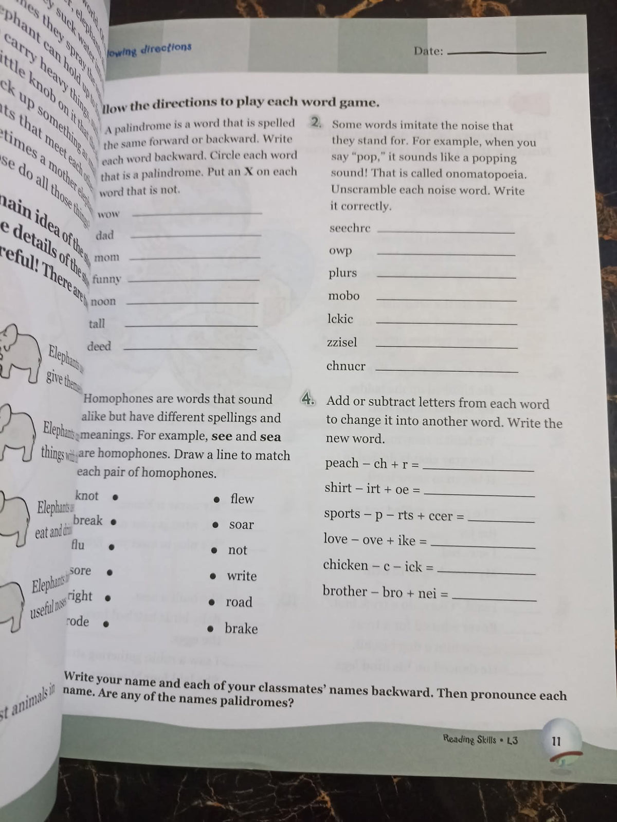 READING SKILLS L3