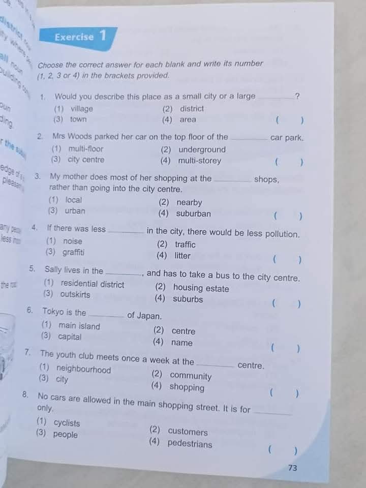 Thematic Vocabulary Practice 4