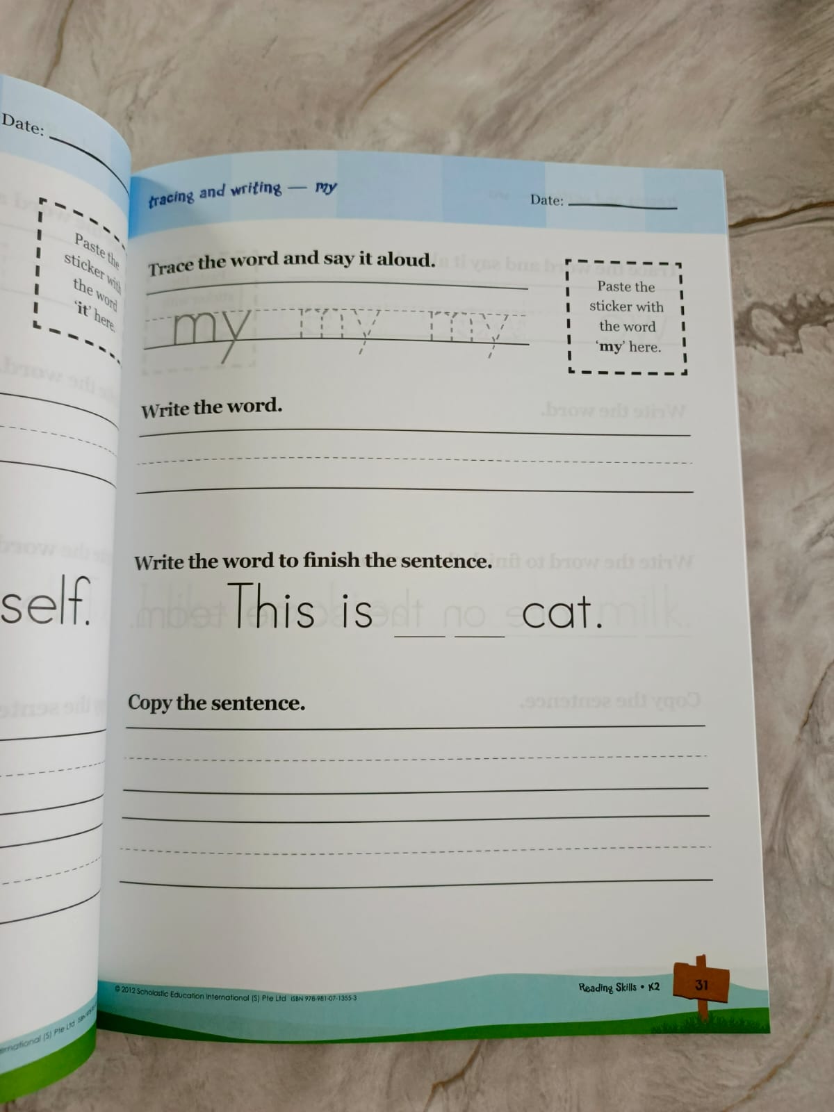 READING SKILLS K2