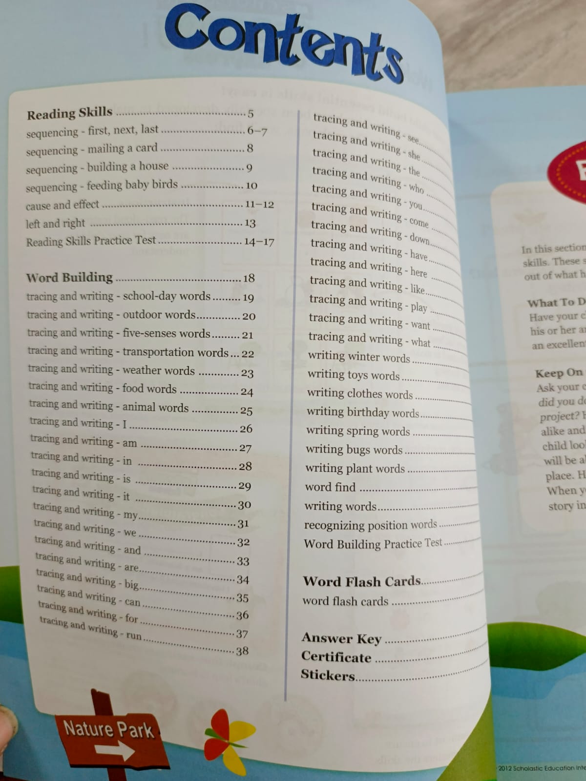 READING SKILLS K2