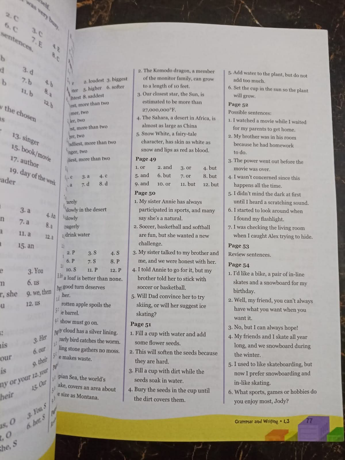 Grammr amd Writing L3