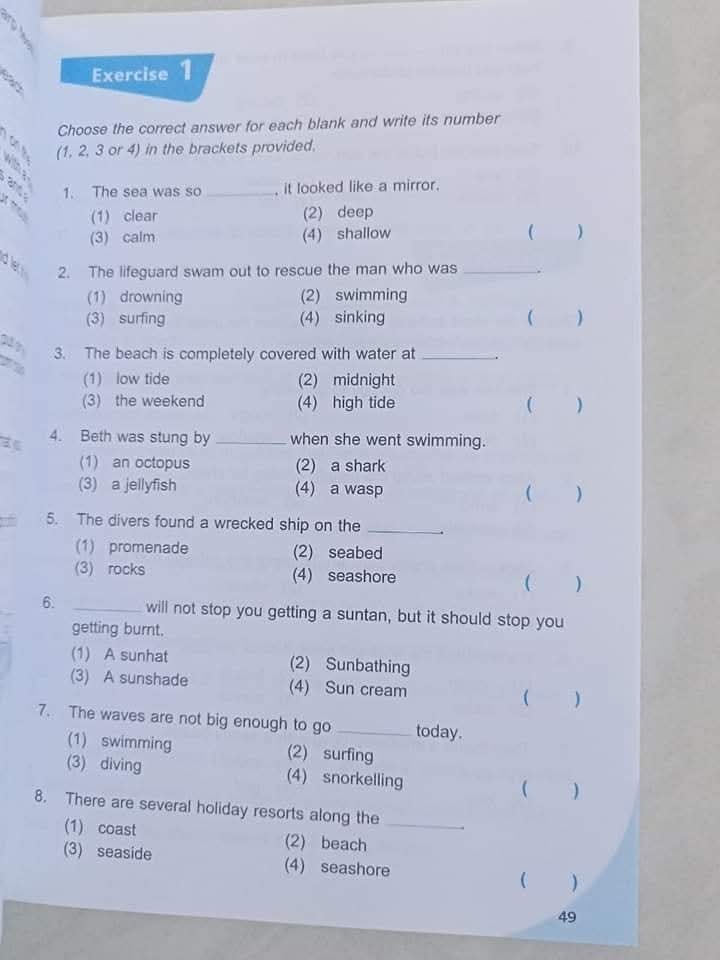 Thematic Vocabulary Practice 4